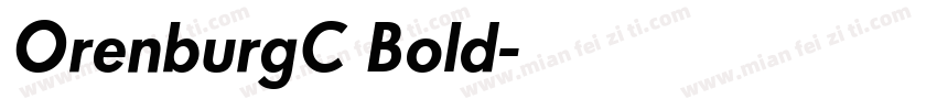 OrenburgC Bold字体转换